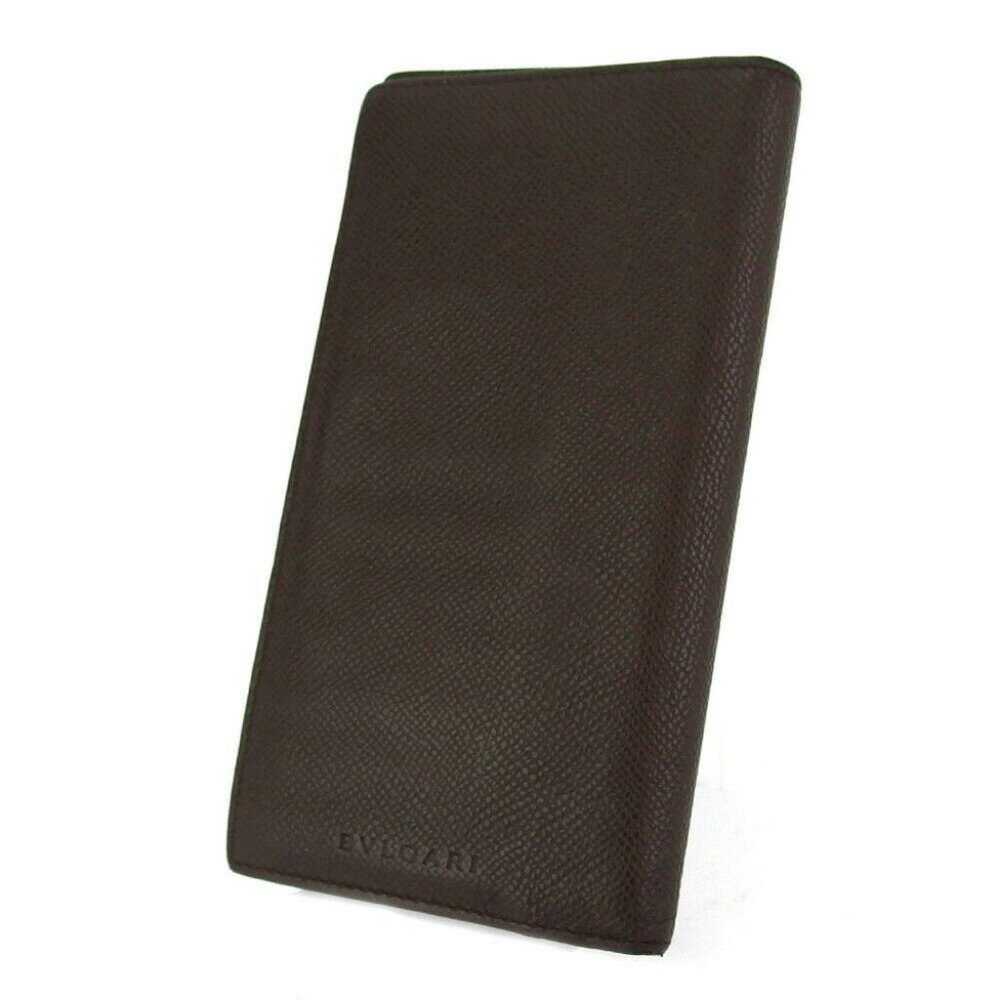 Authentic BVLGARI long wallet Classico leather